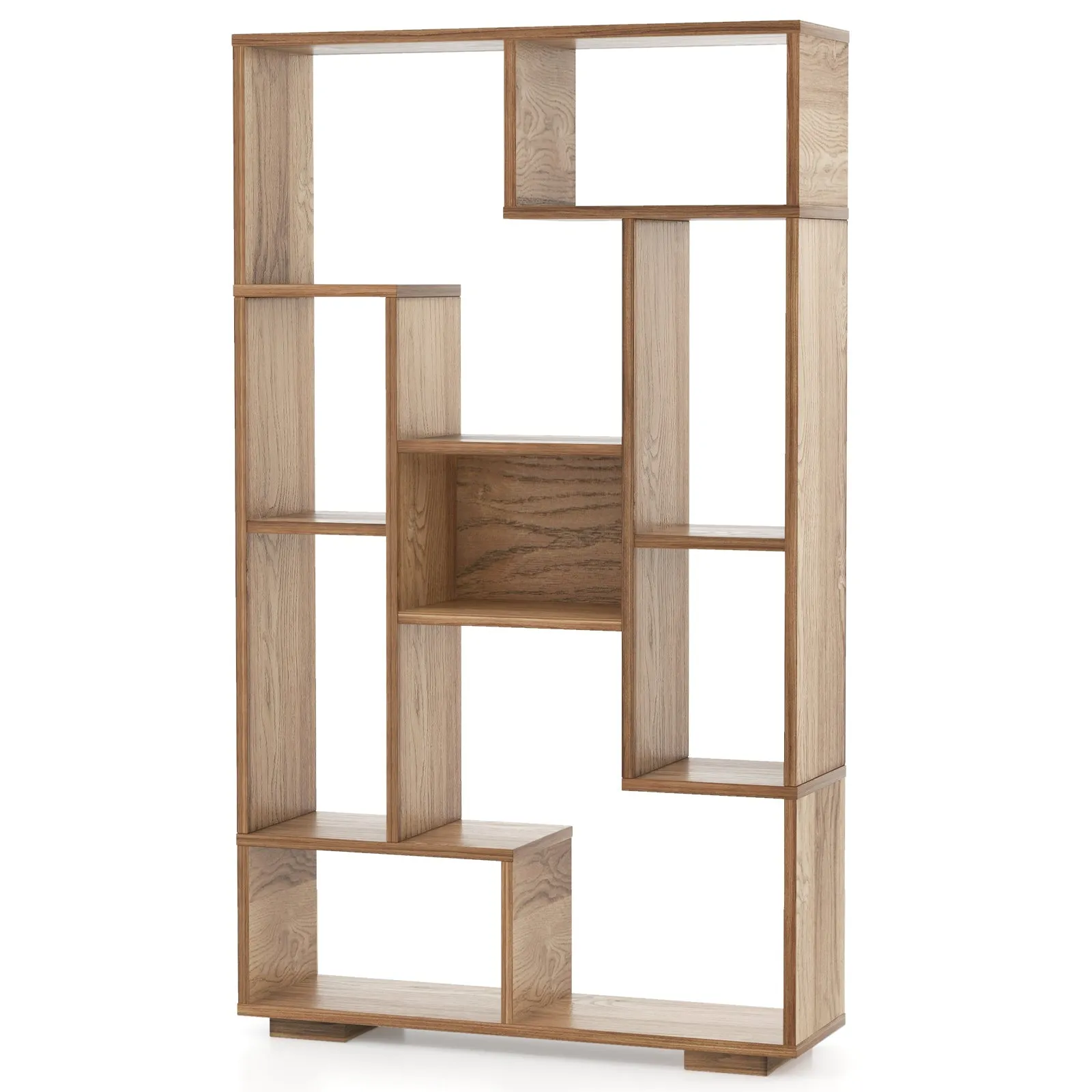 120cm Tall Bookshelf with Anti-tipping Kits for Home Office-Natural