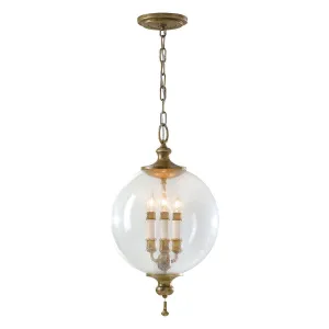 Argento 3Lt Centre Ceiling Light - Oxidized Silver Leaf Finish