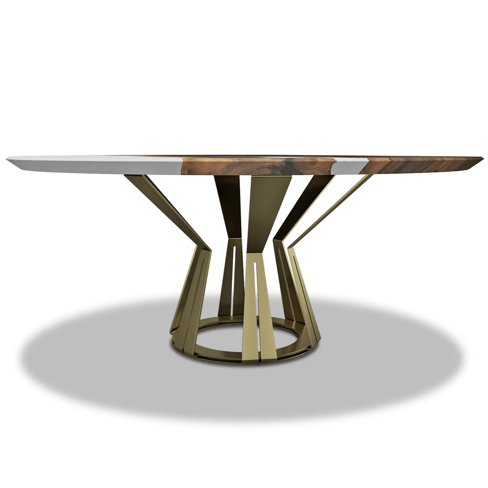 Atalante Walnut Round Table