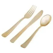 Blush Gold Flower 56pc Party Set (Setting for 8)