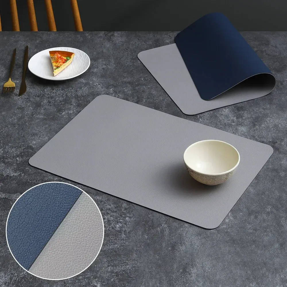 Double-Sided Leather Placemats