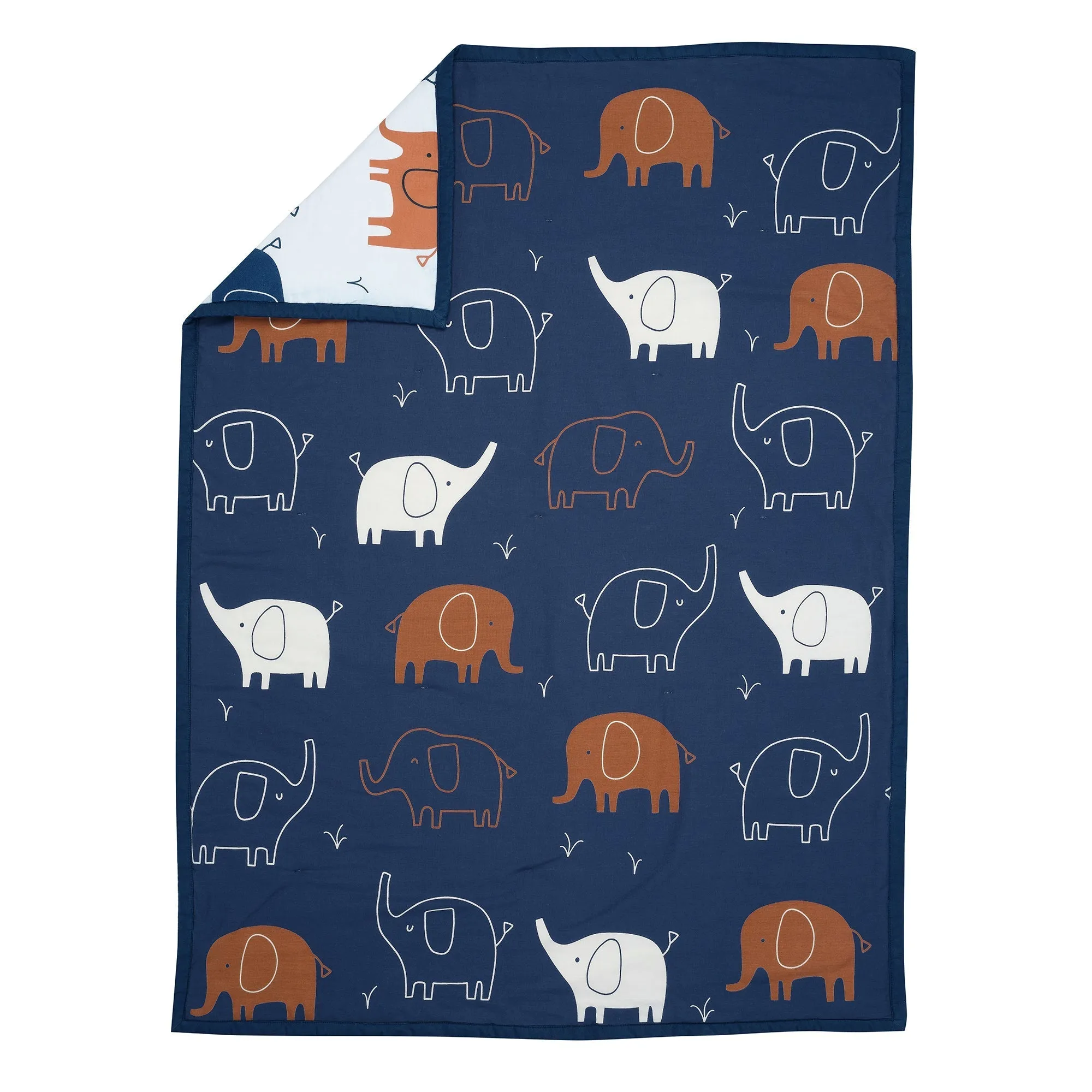 Lambs & Ivy Playful Elephant 3-Piece Crib Bedding Set