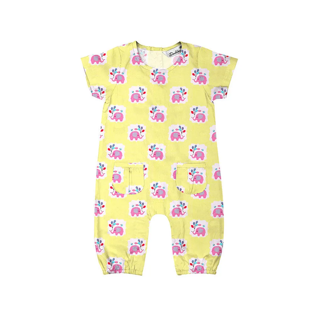 Layette Set with Long-Legged Romper <br>Elephant with Balloons<br> <span style="font-size: 11px; font-family:Helvetica,Arial,sans-serif;">Can Be Personalised</span>