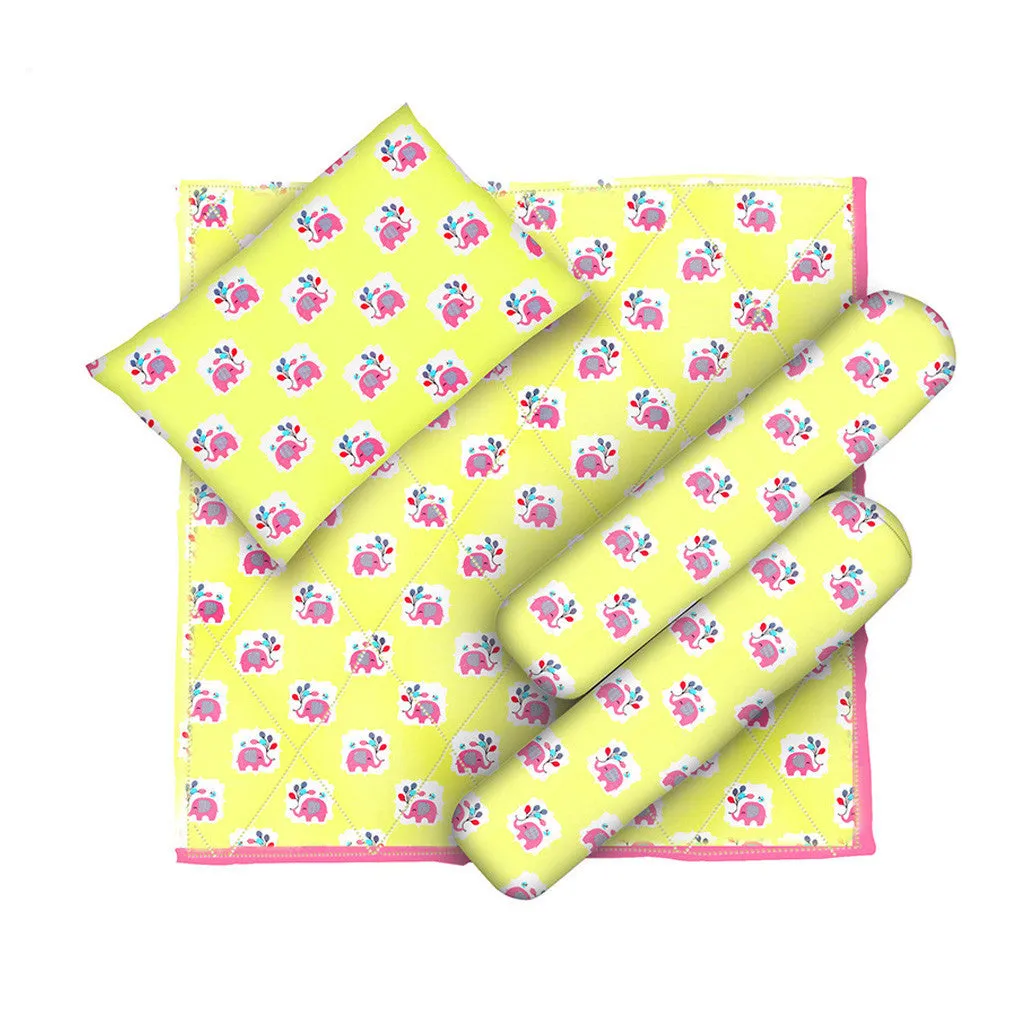 Layette Set with Long-Legged Romper <br>Elephant with Balloons<br> <span style="font-size: 11px; font-family:Helvetica,Arial,sans-serif;">Can Be Personalised</span>
