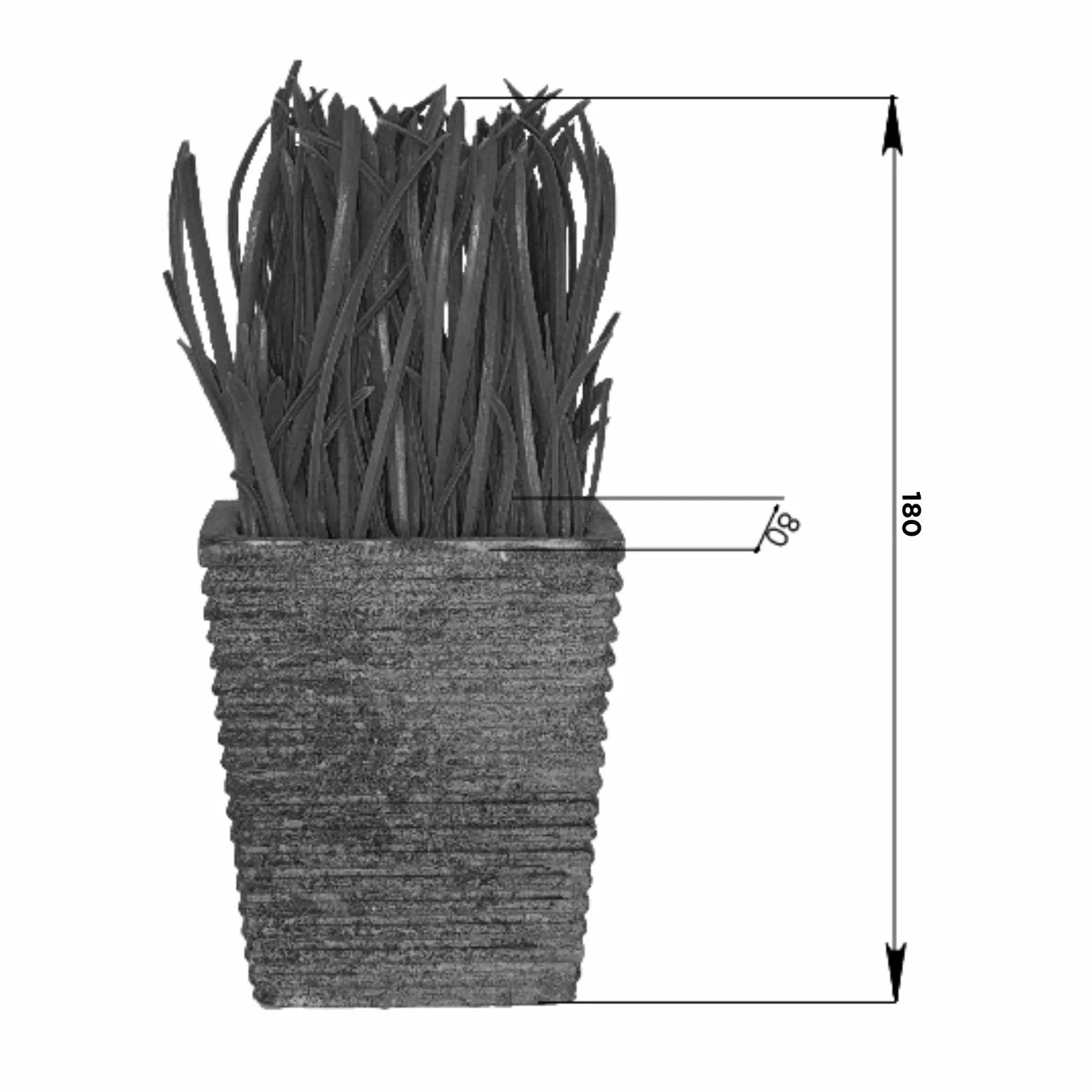 Lush Green 16cm Artificial Pot Plant by Criterion