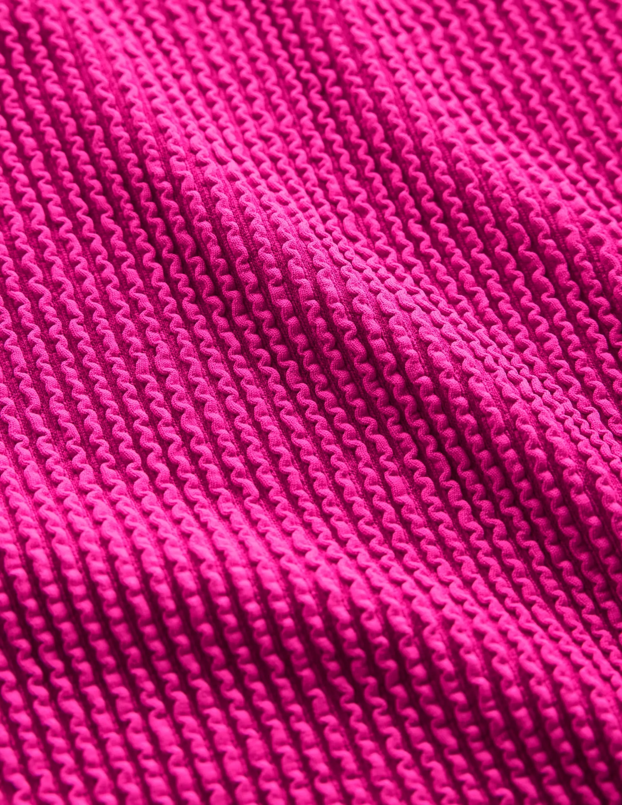 One Shoulder Swimsuit-Amazing Pink