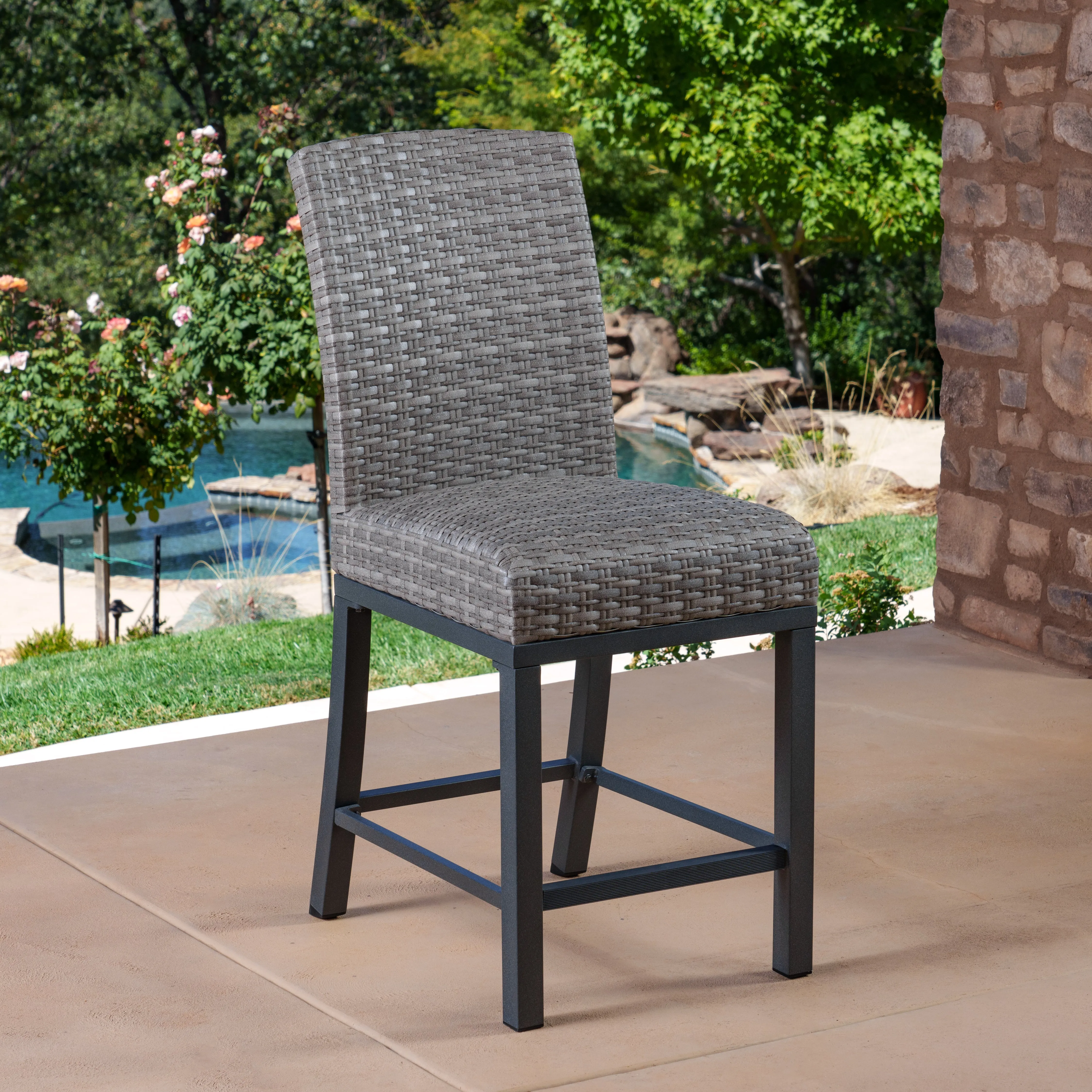 Parson 7-piece Fire Outdoor High Dining Set