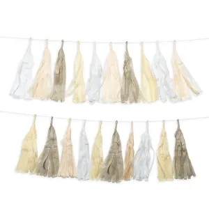 Pastel Tissue Paper 20 Tassel Party Garland