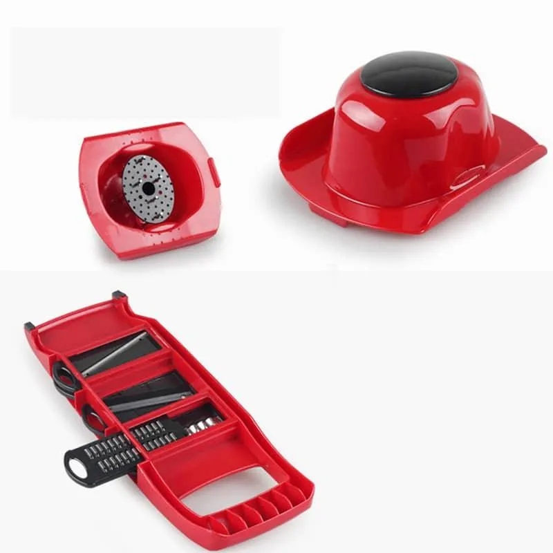 Plastic Vegetable Graters with Adjustable Stainless Steel Blades