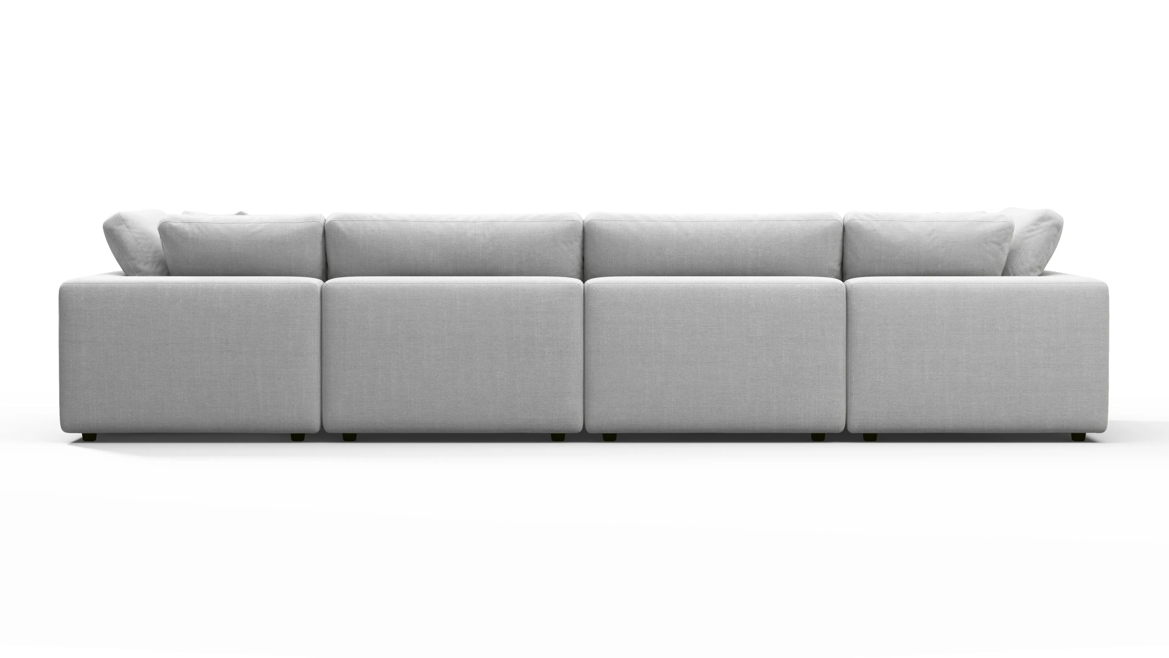 Sky - Sky Sectional Sofa, Four Seater, Dove Linen