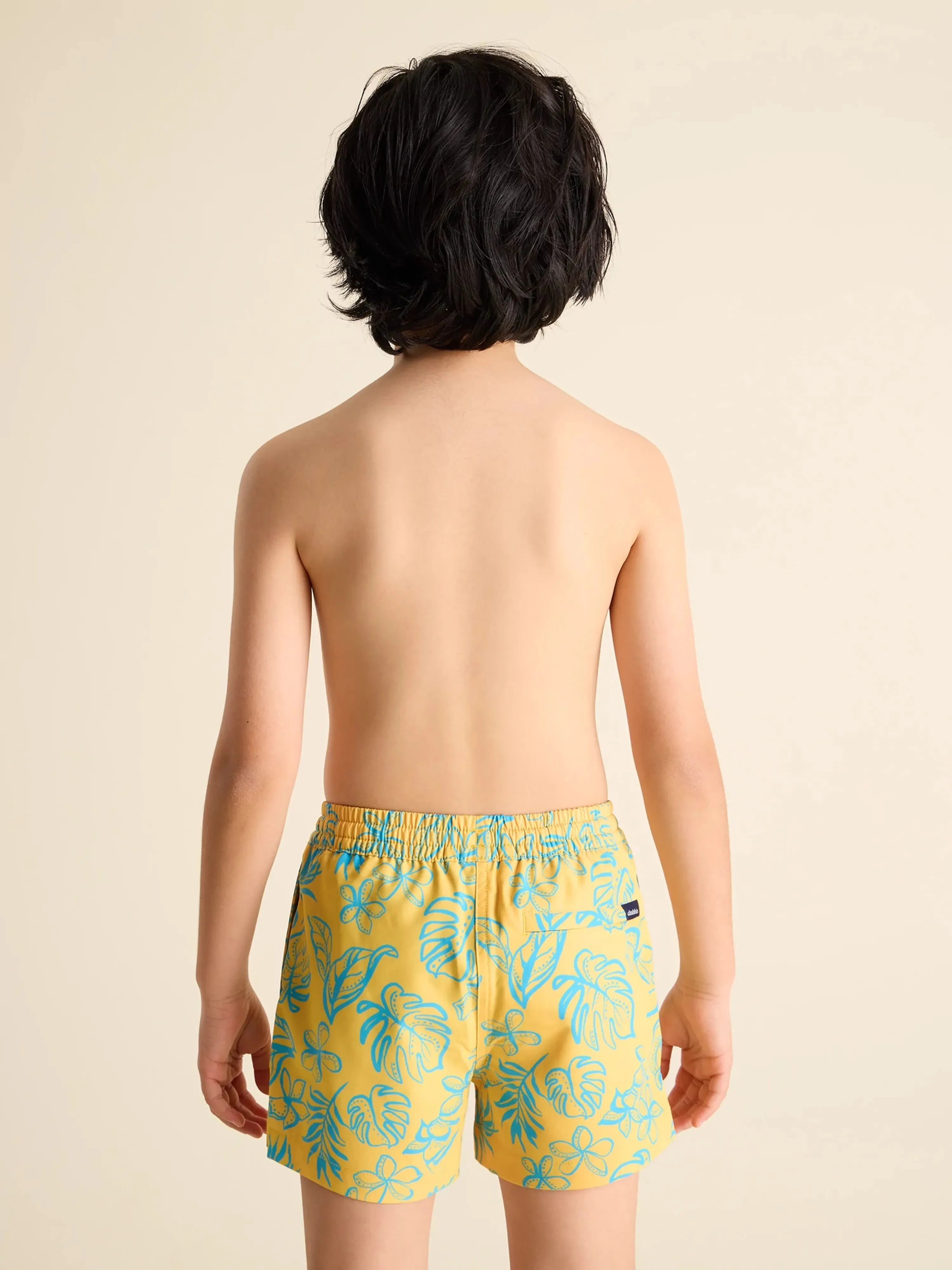 The Floral Explorers (Boys Lined Classic Swim Trunk- Shorter)