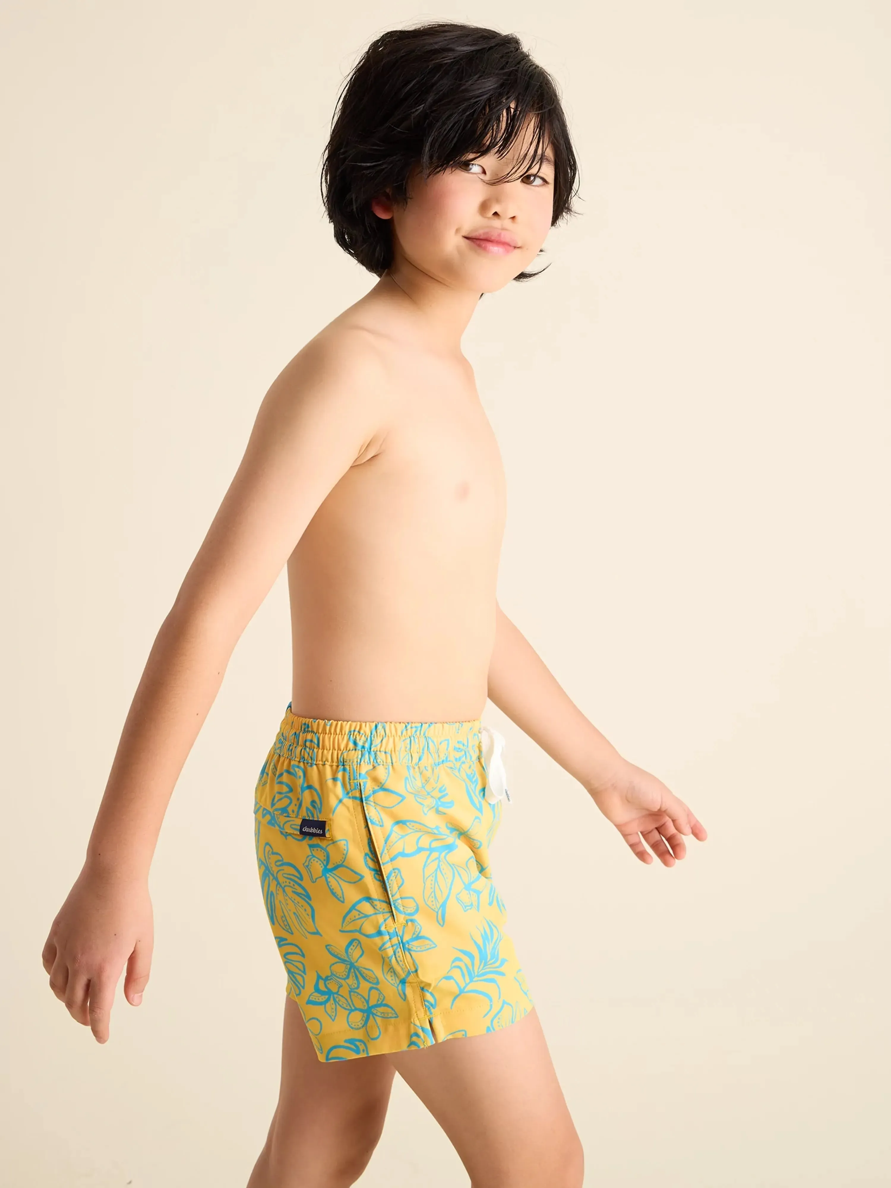 The Floral Explorers (Boys Lined Classic Swim Trunk- Shorter)