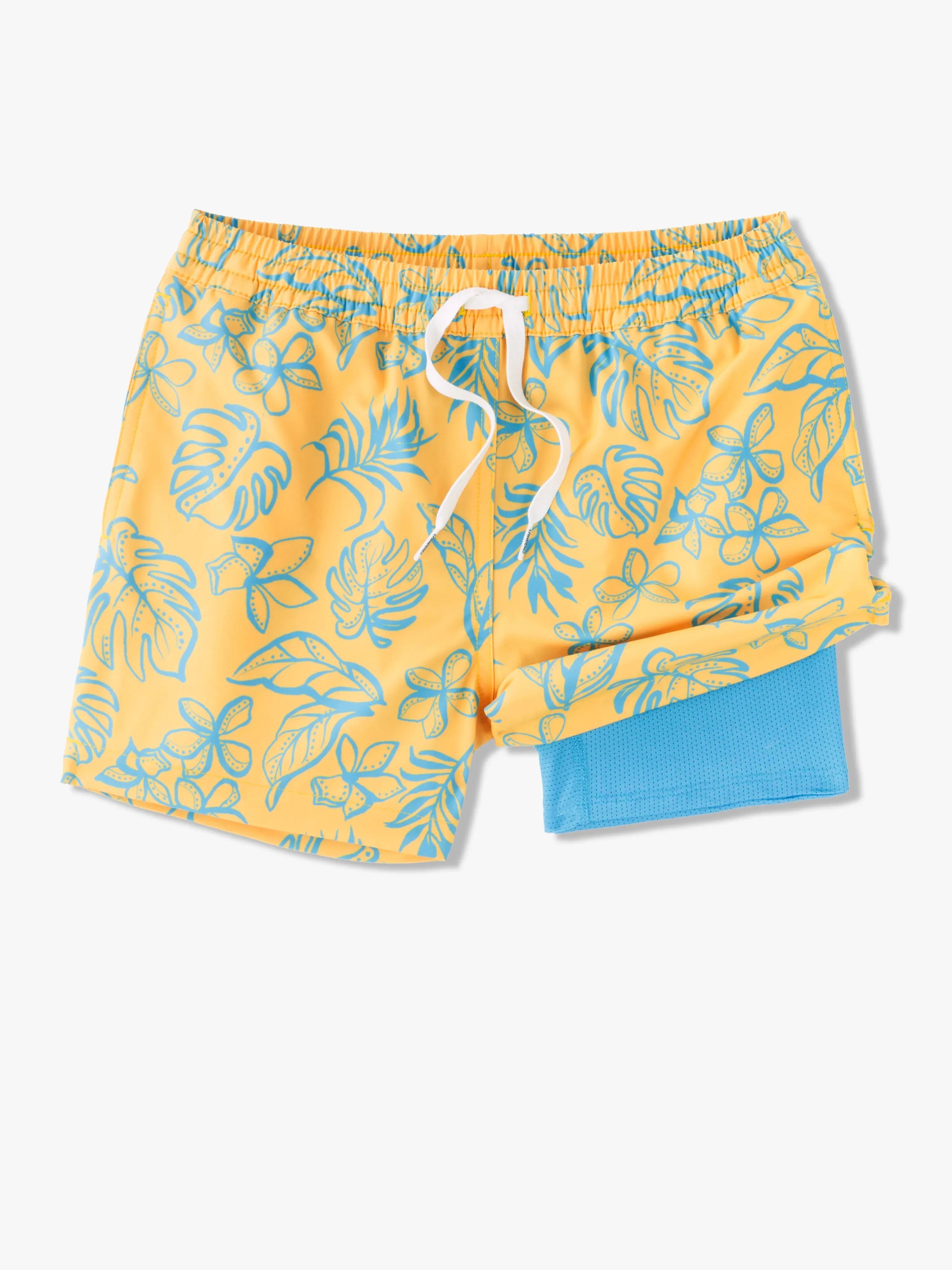 The Floral Explorers (Boys Lined Classic Swim Trunk- Shorter)