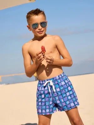 The Totally Cubulars (Boys Lined Classic Swim Trunk- Shorter)