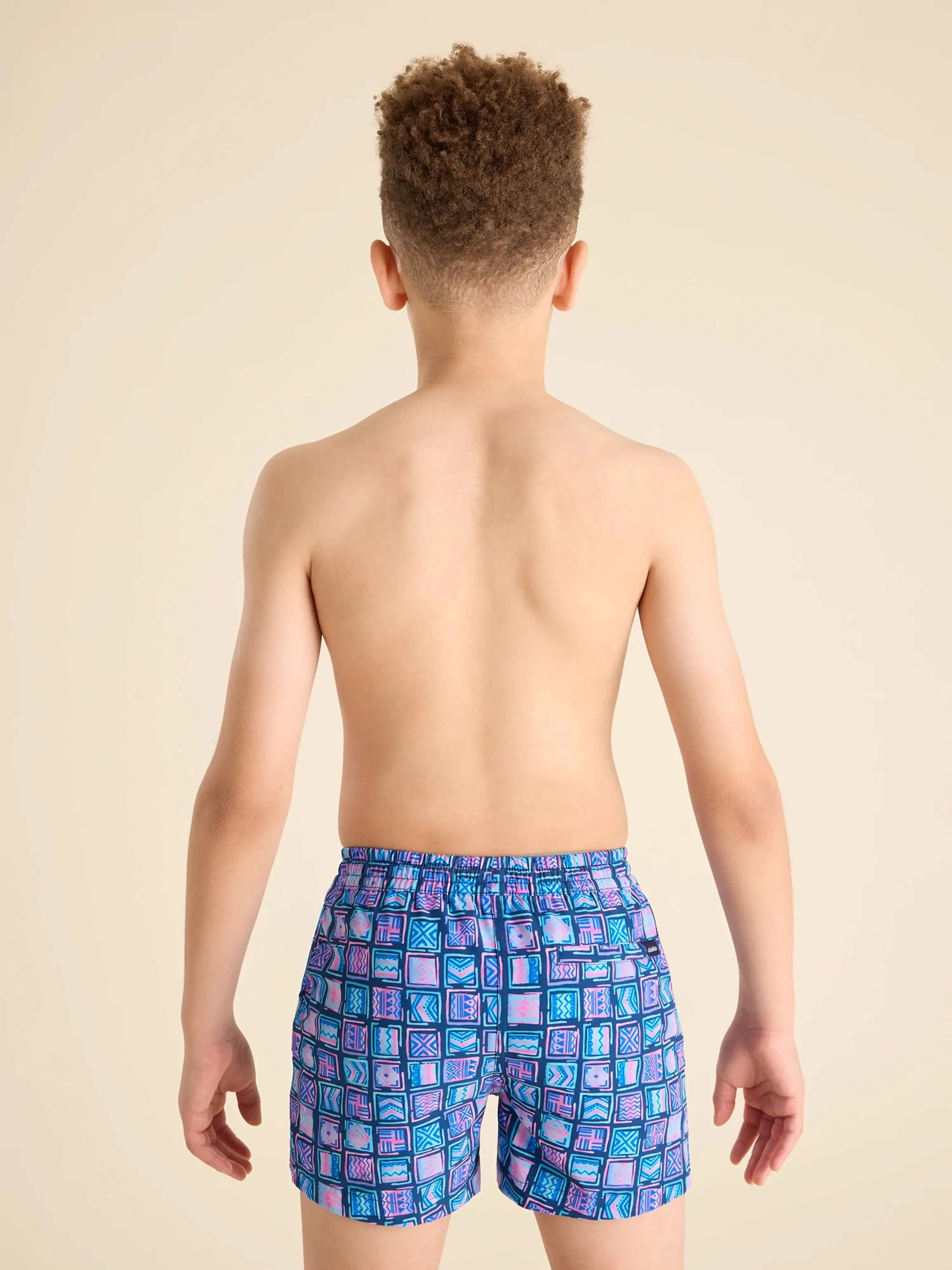 The Totally Cubulars (Boys Lined Classic Swim Trunk- Shorter)