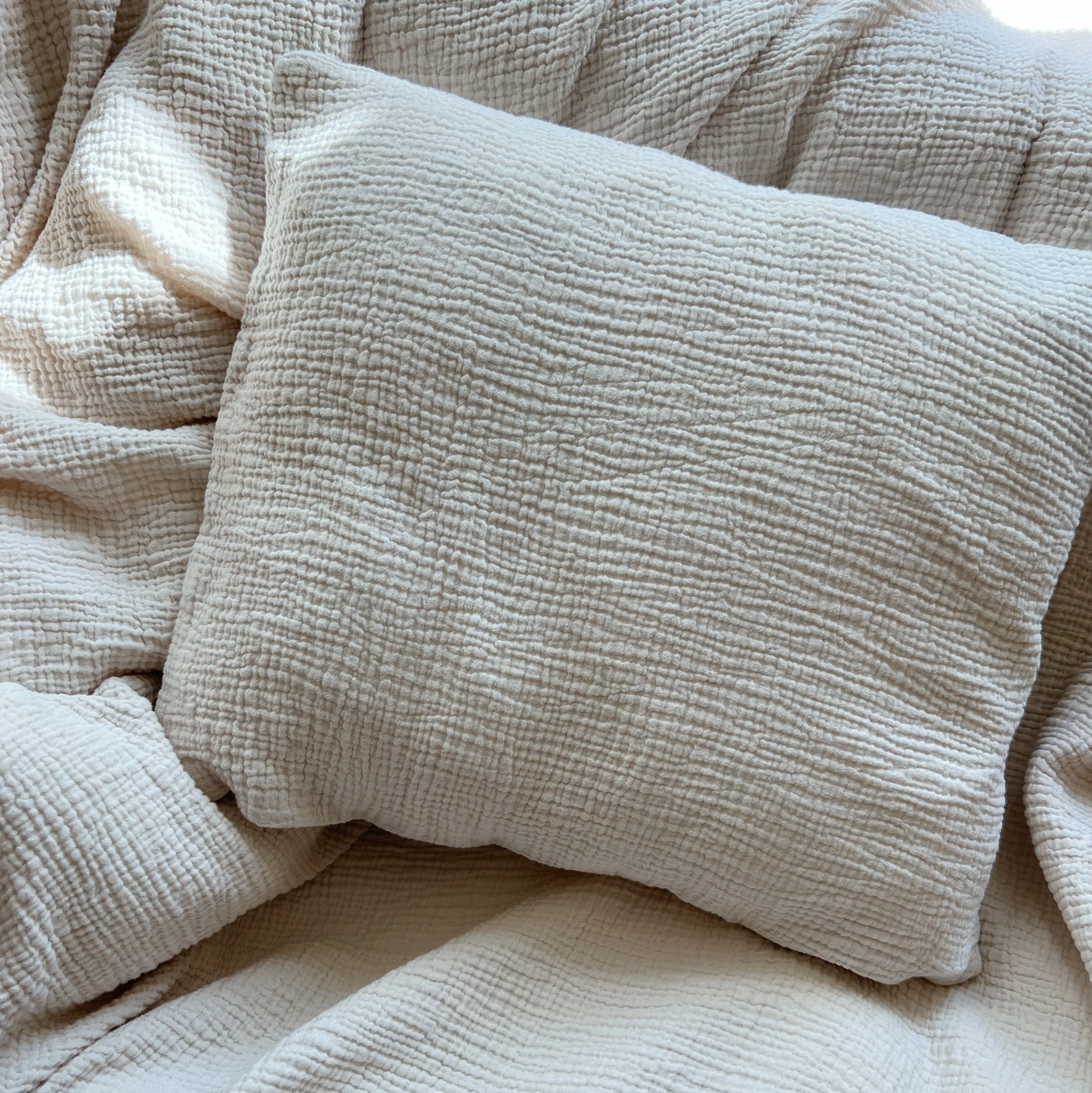 Tothemoon ☾ - Muslin junior bedding - Duvet cover & pillowcase - 100% Cotton - 140x100cm